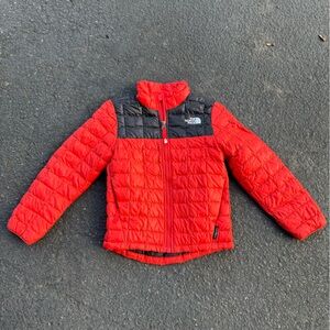 The North Face Eco Thermoball Red and Black Jacket  XXS; 5
